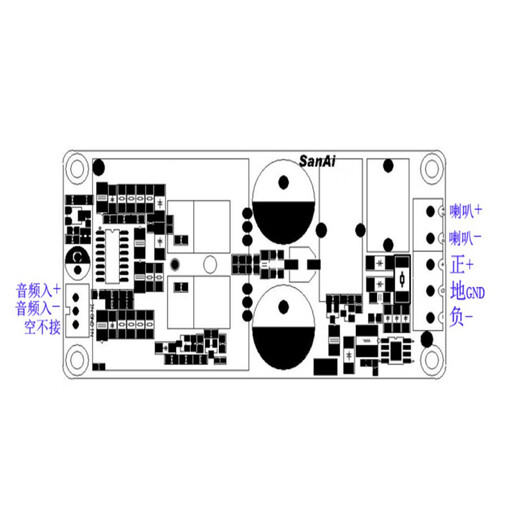 博友达 代替IRS2092S 大功率500W D类HIFI数字功放板成品单声道/超LM3886