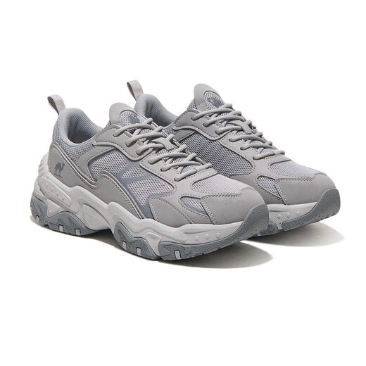 Kamel (Kamel) Retro Daddy dicker Sohle erhöhter Mesh Frauen lässig Sneaker x24b09l7031 Hellgrau 39