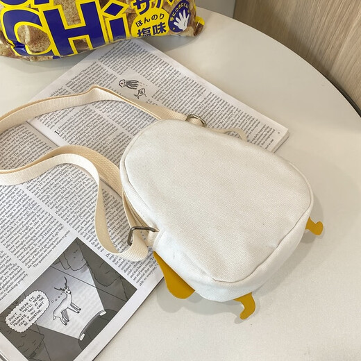 Youze cute mobile phone bag Japanese cute canvas student crossbody bag female fresh girl mini chick shoulder bag cute white