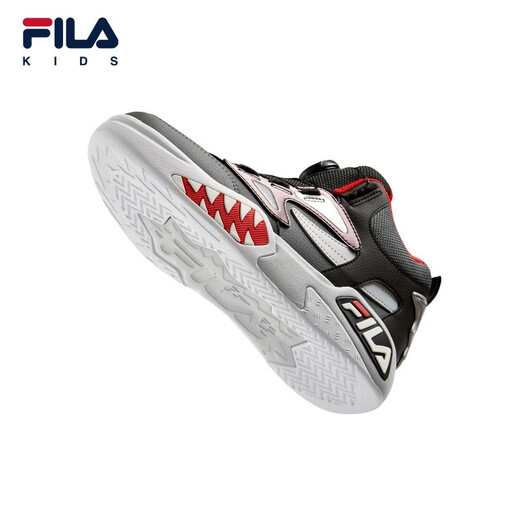 Fila Shoes para niños zapatos casuales para niños Nuevo estilo de zapatillas de tablero clásicas de los niños de la altura media zapatilla de zapatillas negras/sombra gris-bd tamaño 37/longitud interior 23.5cm