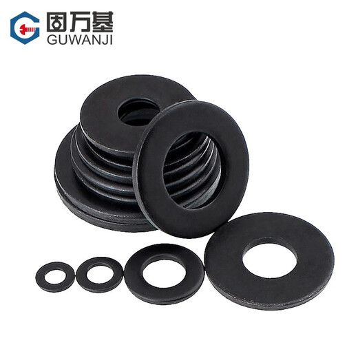 GUWANJI Grade 8.8 Black Flat Washer Circular Washer Increased Gasket Metal Washer Washer Thickened Flat Washer National Standard M16*30*3 (10 pieces)