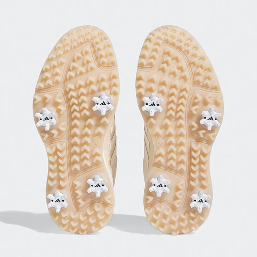 adidas 阿迪达斯 高尔夫球鞋女鞋BOA快速系带防滑轻量带钉运动休闲鞋子 GV9435 粉白/粉白/黄 38.5