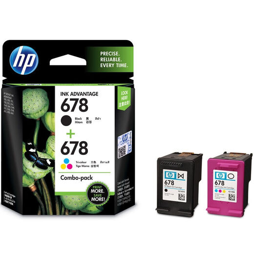 惠普（HP） 678原装墨盒 hp2515/1518/4648/3515/2648/3548/4518打印机 678黑色+彩色墨盒套装（480页+150页）