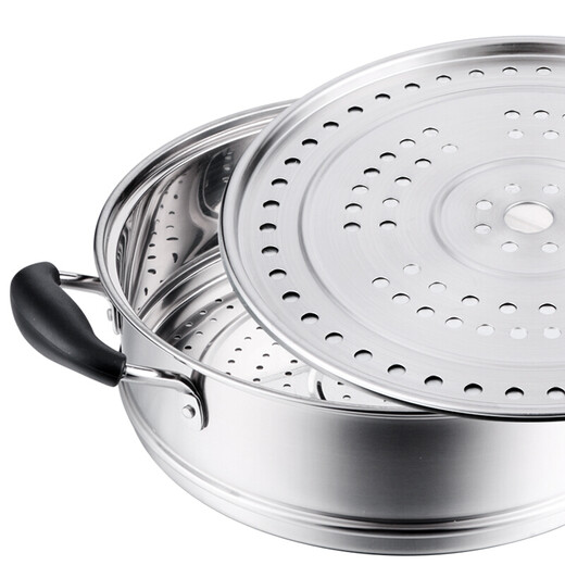 Shunda (SND) combination cover and bottom double-layer multi-purpose pot 304 stainless steel steamer gas stove induction cooker universal 28cm