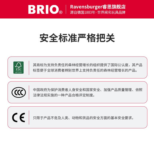 Brio [Basic Luxury Set] Schwedische Qualitätsstrangstrecke Gebäude Spielzeug Kindergeschenke 3 Jahre alt + 33513-Trainer-Serie Sound und leichte U-Bahn-Station Set