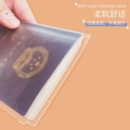 fancyfree透明磨砂护照保护套出差出国男女士旅行装备 磨砂款-库房发货