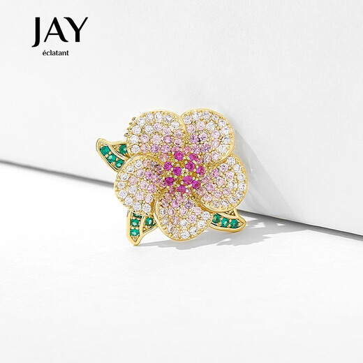 Jay flower brooch women's suit collar brooch birthday gift for elder mother and mother-in-law