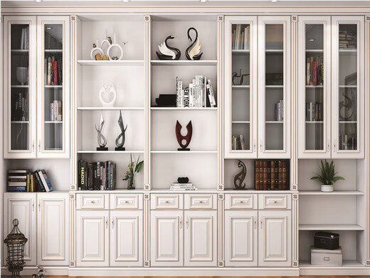 Live broadcast background wall is movable, new Douyin male and female anchor background cloth, study room, bookcase, office decoration, off-white, 2 meters wide X 1.5 meters high cloth