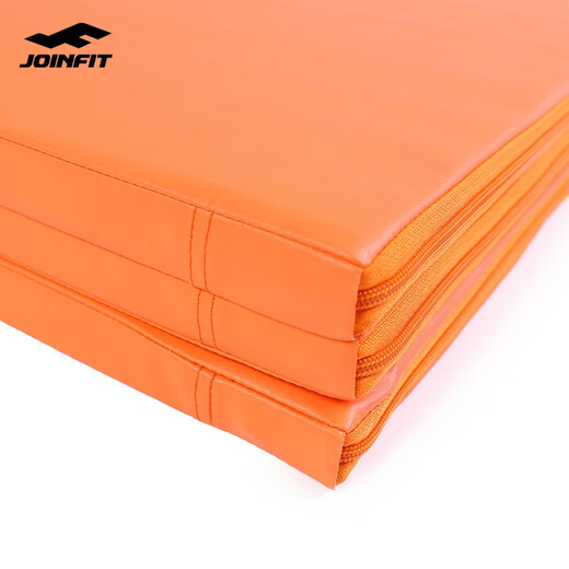 Jieyingfei folding gymnastics mat, fitness training sports mat, sit-ups dance mat, PU toddler mat somersault mat, tri-fold mat blue/180*60*3cm