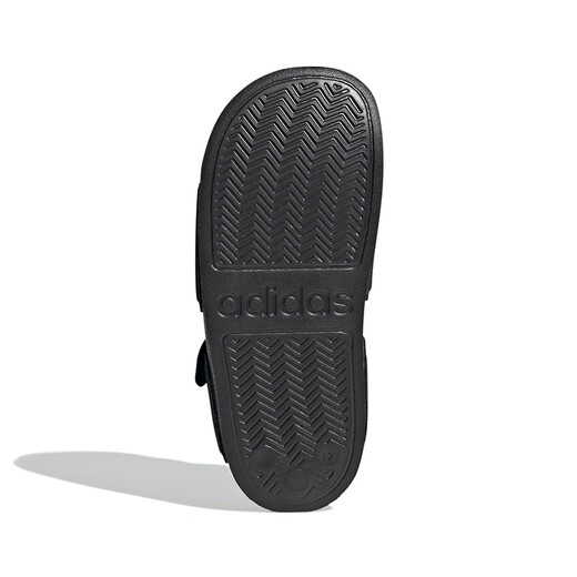 Adidas children's shoes open toe children's sandals summer style boys and girls Velcro soft bottom small and big children's beach shoes GW0344 GW0344 black size 39/6uk/foot length 24cm