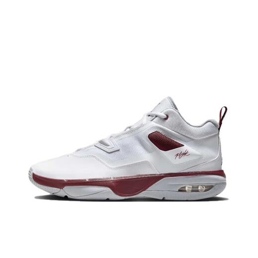 Nike Herren Herbst Neue Sneaker Jordan bleiben loyal 3 Luftpolsterpolsterung Praktische Basketballschuhe Freizeitschuhe FB1396-160/Weiß Red 42