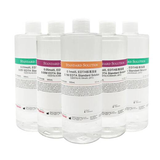 EDTA standard solution disodium ethylenediaminetetraacetate standard titrant 0.1M 0.05M 0.01M 0.1mol/L-500mL
