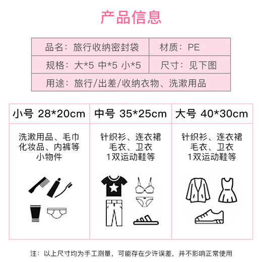 京惠思创旅行收纳袋行李箱衣物整理包鞋子内衣内裤收纳旅游衣服分装待产包