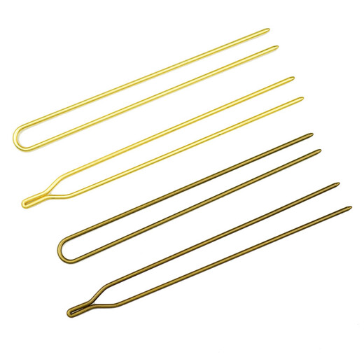 Other hairpin poles, double straight U hairpin poles, hairpin sticks, ancient style hairpins, DIY handmade materials, jewelry materials, copper hairpins, U-shaped antique bronze