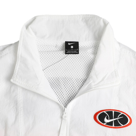 耐克（NIKE）新款外套男装夏季时尚复古大Logo运动服休闲连帽针织开衫夹克AR30 AV9756-100梭织防风立领  S
