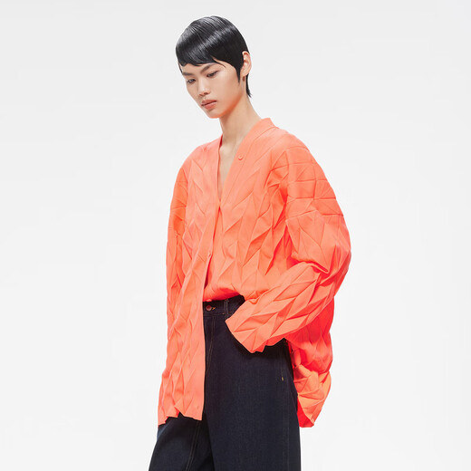 Jiangnan Buyi (JNBY) Wollpullover loser offener mittelgroßer loser lässiger Casual Jacke für Frauen 5N1311870 679/Fluoreszenzpulver xs