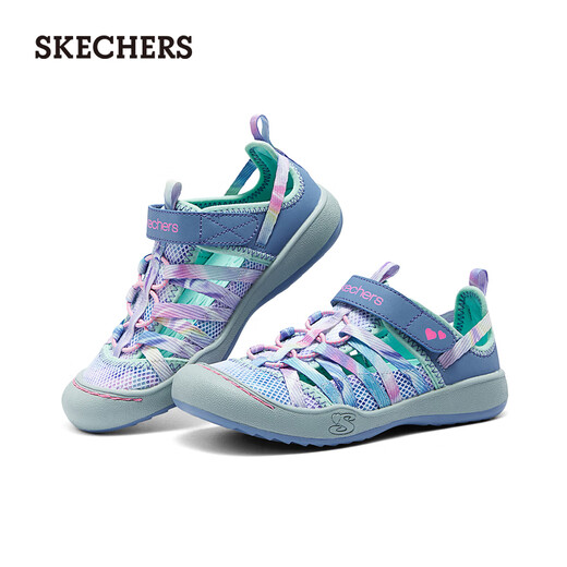 Skechers outdoor toe-toe sandals breathable beach shoes 303394L lavender/multicolor/LVMT 33.5