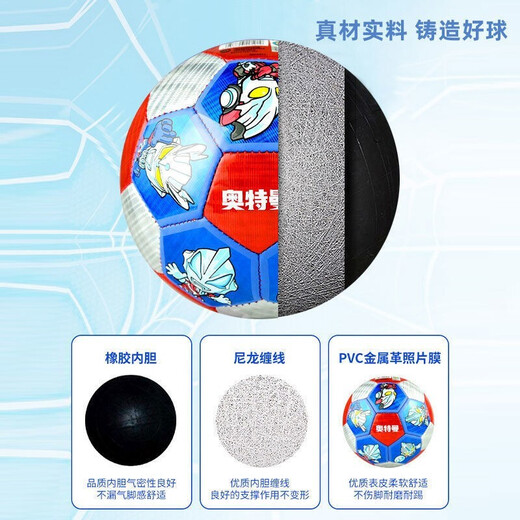 哈哈球儿童玩具足球0-3-6岁球小皮球拍拍球亲子户外运动欧洲杯礼物 多英雄奥特曼2号足球G5010