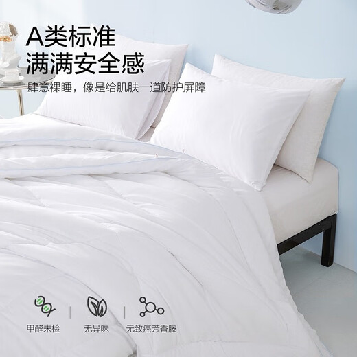 Mercury Home Textiles quilt core Class A long-lasting antibacterial seven-hole fiber spring and autumn quilt air-conditioned quilt core bedding dormitory available winter quilt winter quilt white/long-lasting antibacterial 150cm 210cm Mercury Home Textiles quilt core Class A long-lasting antibacterial seven-hole fiber spring and autumn quilt air-conditioned quilt core bedding dormitory available winter quilt winter quilt white/long-lasting antibacterial 150cm 210cm