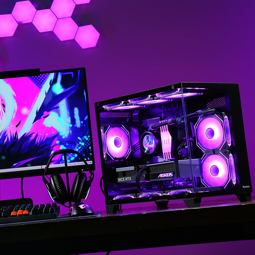 Gigabyte 24-month interest-free i5 14600KF/12600KF/5060Ti/9060XT e-sports network game live broadcast design rendering home desktop complete assembly computer host 5 i5 14600KF丨5060Ti 16G