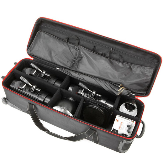 Jinbei professional standard set box, flash trolley box, double pulley, professional photography equipment accessories set box, moisture-proof pulley, trolley box, L92 quasi-professional set box