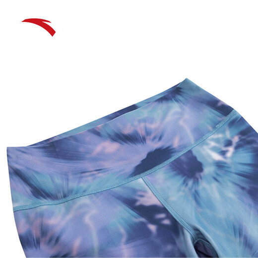ANTA (ANTA) Ice Skin Tights Sports Women's Summer Yoga Pilates Fitness Nine-Point Pants 162457307 Dark Blue/All-over Print-1 S