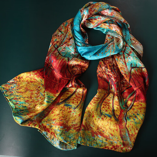 Shili Jiangnan (SLJN) grabs the new Mother's Day silk scarf for mothers, spring and summer new style 100 mulberry silk scarf shawl gift 4