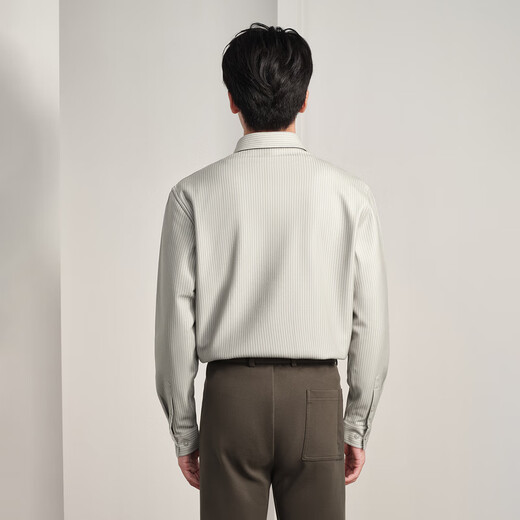 HLA海澜之家加绒长袖衬衫男轻商务经典系列保暖衬衣男冬