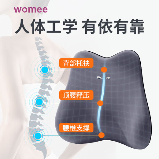Wo mei (wo mei) Auto Kopfstütze Lenden Sie Autohals Kissen Kissen Kissen Sitz Lendenkissen M-999+699YJ-H