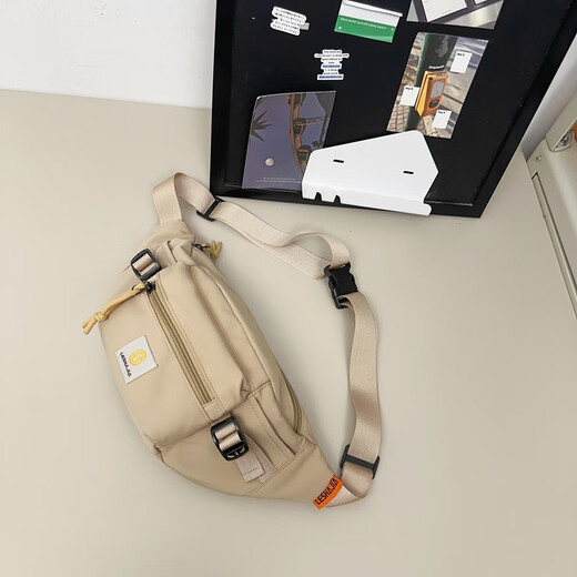 Fadelu waist bag men's trendy brand crossbody bag sports waist bag women's new trendy brand chest bag street small shoulder bag crossbody bag lesha621 black