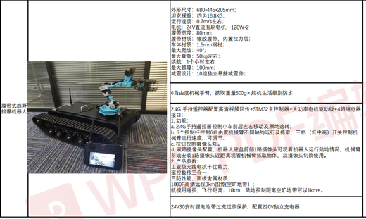 Lingle EOD robotic arm crawler chassis intelligent explosion-proof and EOD robot customized model basic version