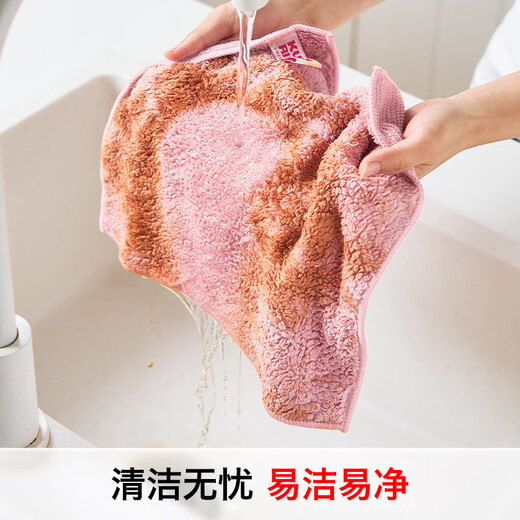 Swiss KUHN RIKON stain removal and cleaning double-sided rag kitchen special dishwashing towel absorbent scouring pad for home use lint-free 6 packs (Lotus Root Powder*3+Cangjia Chuhe*3) 2025 New Product