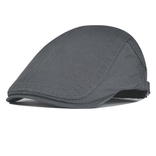 TIE Stone Hat New Corean versión de Forward Hat Beret Men and Women British Gentleman Hat Painter Trend (Caki) Tamaño ajustable