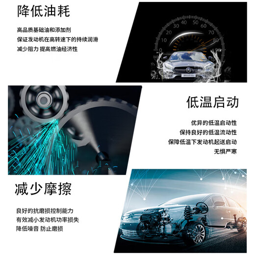 Longrun Lubricant (longrun) SL grade engine lubricant 5W-40 4L installed engine oil Japanese and Korean domestic car maintenance Jingdong car maintenance self-operated