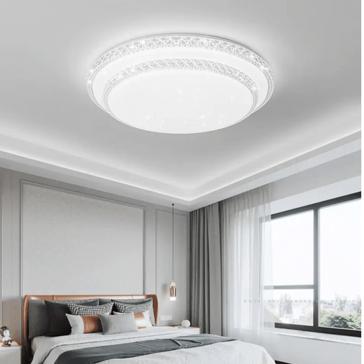 Op Light official 2025 new LED ceiling lamp room bedroom lamp living room lamp hall Zhongshan lamp round 40 cm high light 36 watts (suitable for 5-12 square meters)
