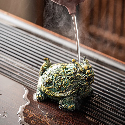 Tangfeng (TANGFENG) color-changing tea pet small ornaments can raise tea insects, creative turtle tea play, tea accessories on the new Chinese tea table, color-changing turtles