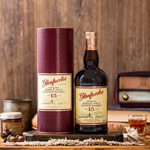 Glenfarclas [Licenciado oficial] Escocia de Escocia Importada Whisky Whisky Spice Sherry Barrel Regalo Grange Whisky de 15 años 700ml