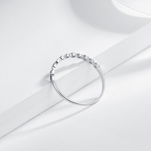 Ming brand jewelry platinum Pt950 platinum fashion car flower blooming ring gift for women BFM0055 platinum ring size 16 about 1.21 grams