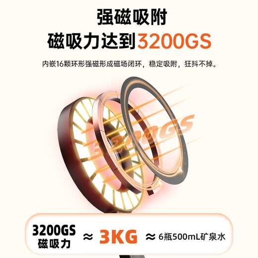 SEAJIC Mobile Phone Magnetic Selfie Stick Tripod Bluetooth Handheld Artifact Anti-shake 360vlog Travel Photography Mini Huawei Apple Mi Stand Universal 1.45m Single 403 Black
