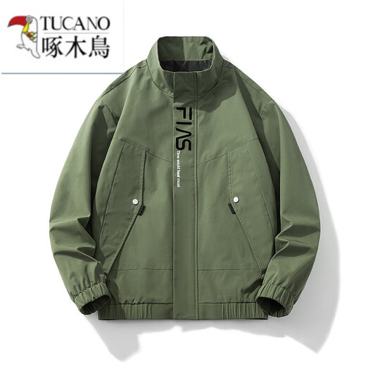 啄木鸟（TUCANO）男士外套2024新款棒球服韩版潮流宽松百搭防风休闲运动夹克冲锋衣 6218黑色 L