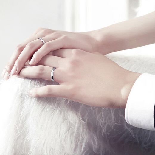 AVHE platinum white diamond ring artificially cultivated diamond women's ring men and women couple rings wedding gift platinum festival Chinese Valentine's Day Jane Eyre - platinum diamond ring women's ring - gift box SF