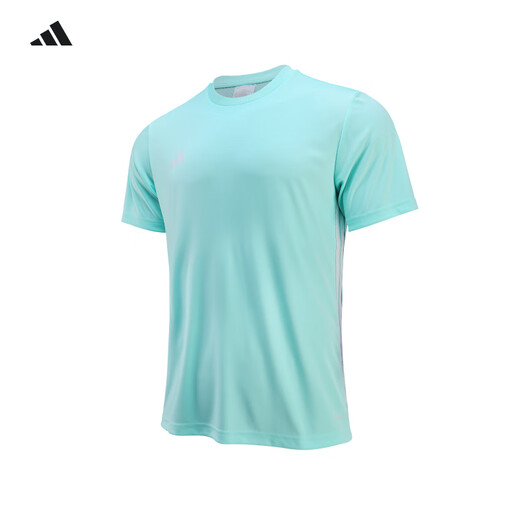 adidas阿迪达斯足球服男套装足球短袖t恤短裤速干跑步健身训练运动服 【短袖】薄荷绿JW9921 M
