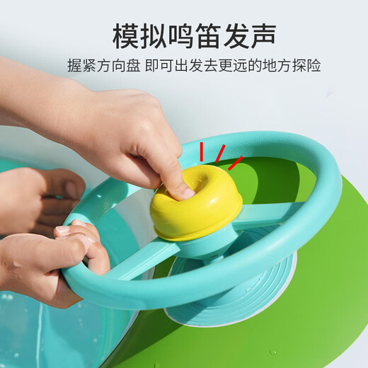 Bestway inflatable children's boat inflatable boat baby swimming ring child seat toy boat water inflatable toy children's car sunshade boat + small yellow pump