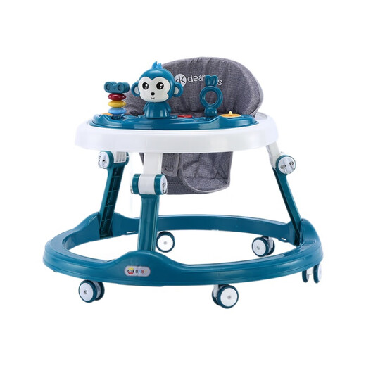 BABYPURE SHINE baby walker multi-function anti-overturning boy and girl baby walker can push toys walker grey dining plate mute wheel