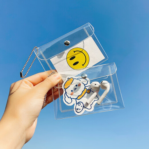 Transparente Kartenbeutel PVC Aufbewahrungstasche Anhänger Beutel