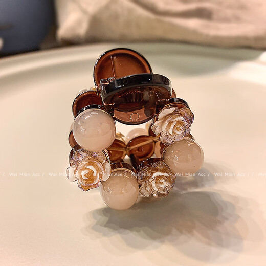 BARY REEF sense rose grabber female temperament fashion ponytail fixing clip 2024 new half grab hairpin versatile headwear rose grabber (1 piece)