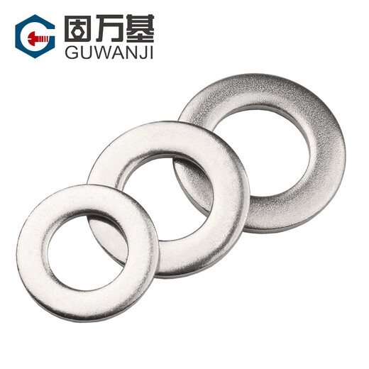 Guwanji 316 stainless steel flat washer 304 ultra-thin round washer enlarged flat washer metal flat washer washer thickened meson M6*12*1.5 50 pieces -316 material