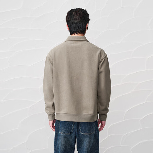 HLA Hailan House velvet sweatshirt men's winter panda wowo panda velvet long-sleeved men's HNZWW4W106A