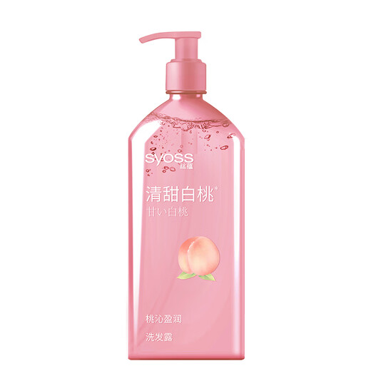 丝蕴（syoss）洗发水桃沁盈润改善受损洗发露680ml 白桃香氛清爽无硅油洗发膏