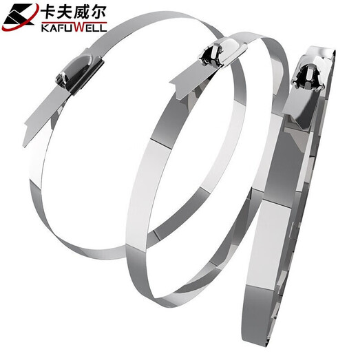 Attache de câble autobloquante en acier inoxydable 304, attache de câble, attache de câble extérieure résistante à la corrosion, résistante aux hautes et basses températures, boucle en métal 7,9*300mm, 20 pièces OT3291